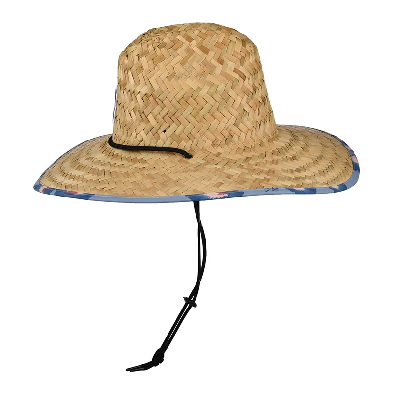 Chapeau Lifeguard en Paille Alpha Square beige sable-bleu clair BRIXTON