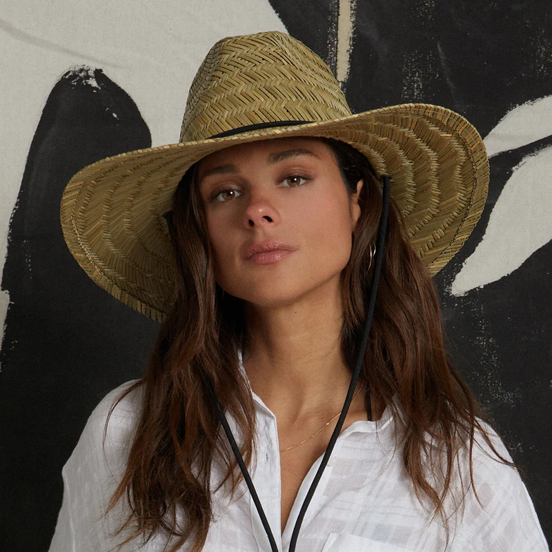 Chapeau Lifeguard en Paille Messer beige sable BRIXTON