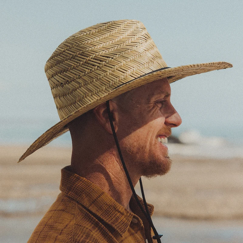 Chapeau Lifeguard en Paille Messer beige sable BRIXTON