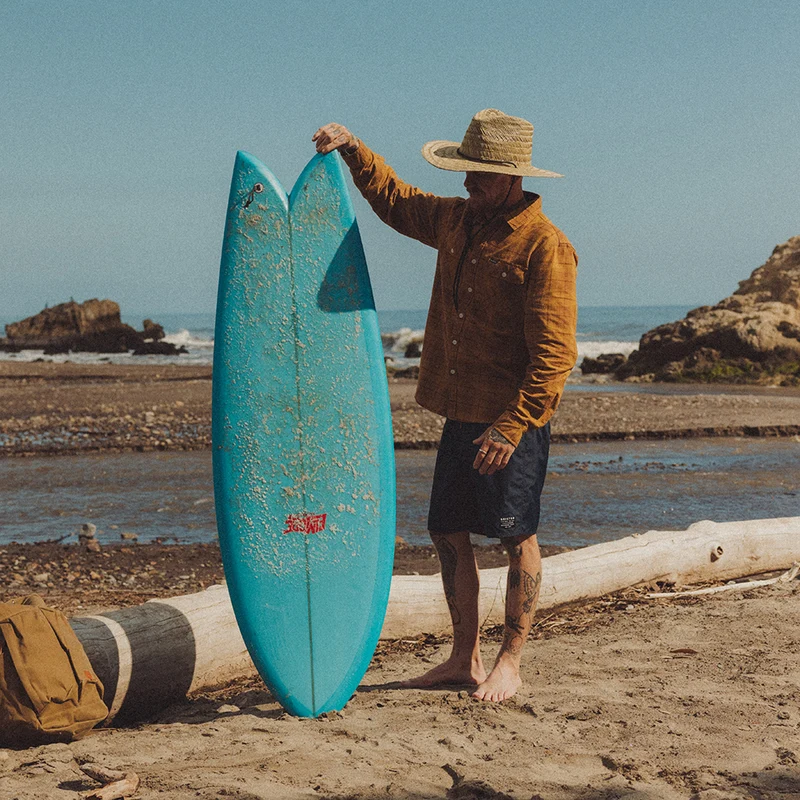 Chapeau Lifeguard en Paille Messer beige sable BRIXTON