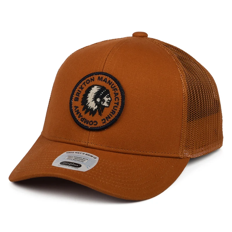 Casquette Trucker Rival Stamp NetPlus MP ocre BRIXTON