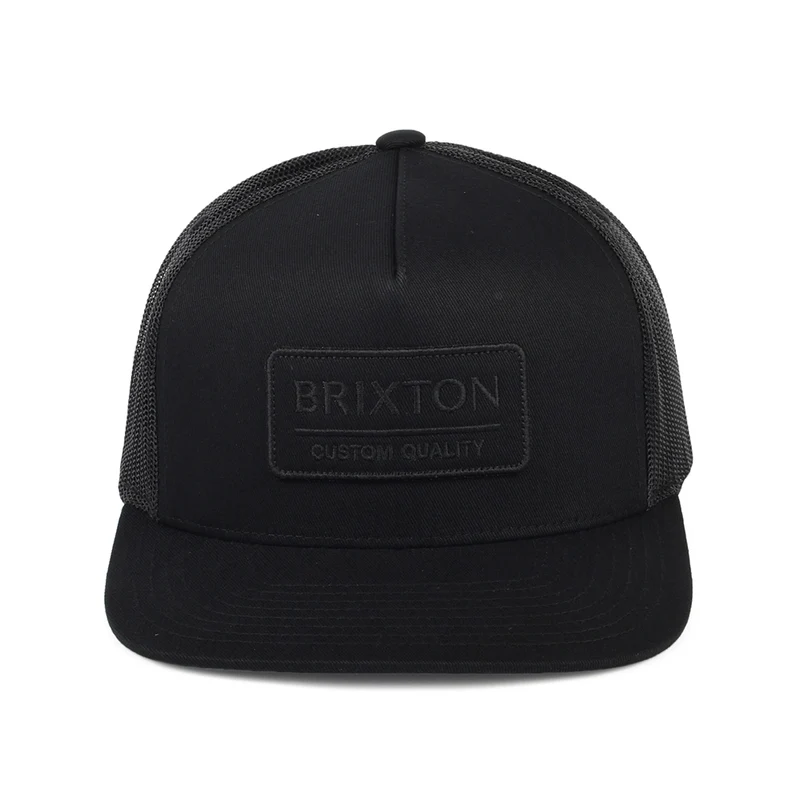 Casquette Trucker Palmer Proper MP noir sur noir BRIXTON