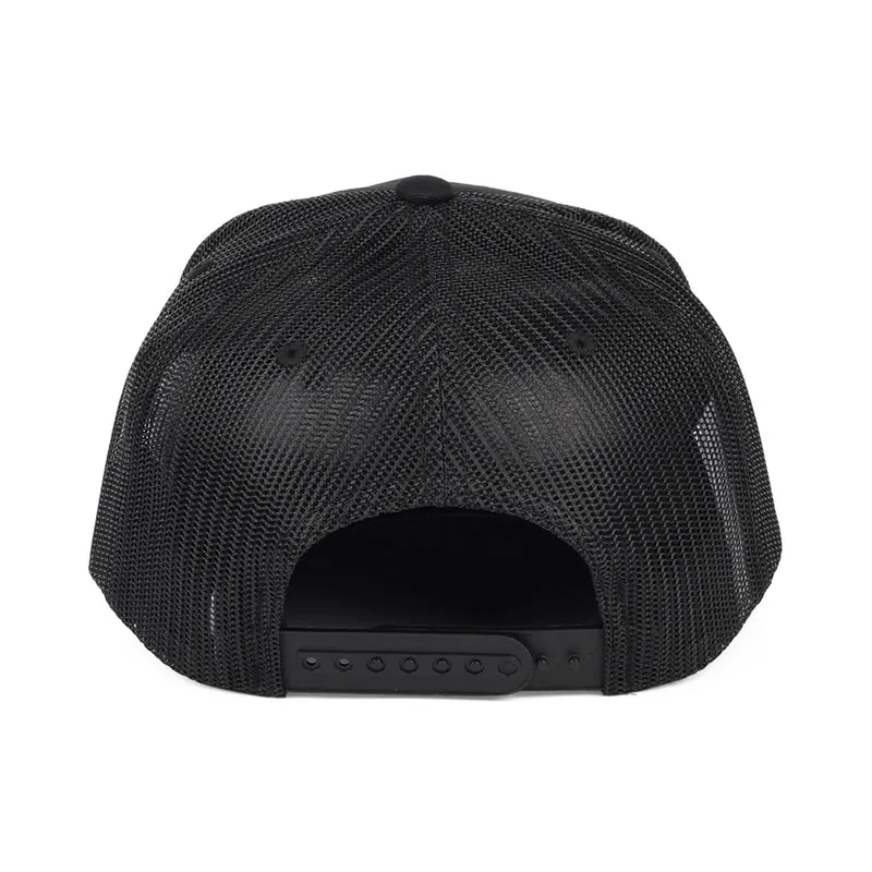 Casquette Trucker Palmer Proper MP noir sur noir BRIXTON