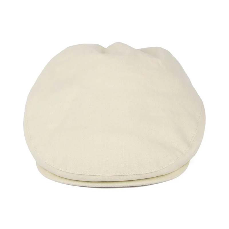 Casquette Plate en Coton et Lin Balmoral babeurre CHRISTYS