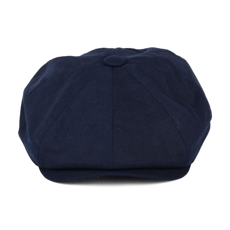 Casquette Gavroche à 8 Pans en Coton et Lin bleu marine CHRISTYS