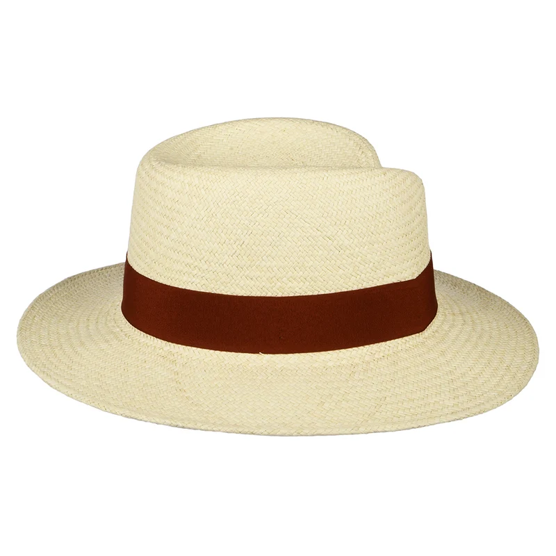 Chapeau Fedora Panama Florence naturel-rouille FAILSWORTH