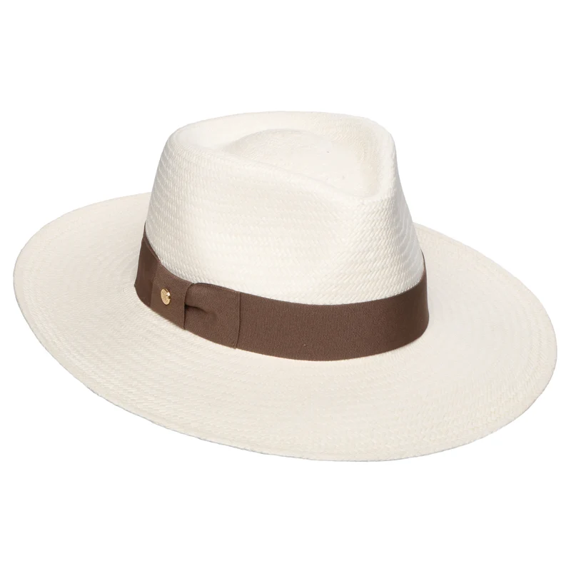 Chapeau Fedora Panama Chatsworth décoloré-taupe FAILSWORTH