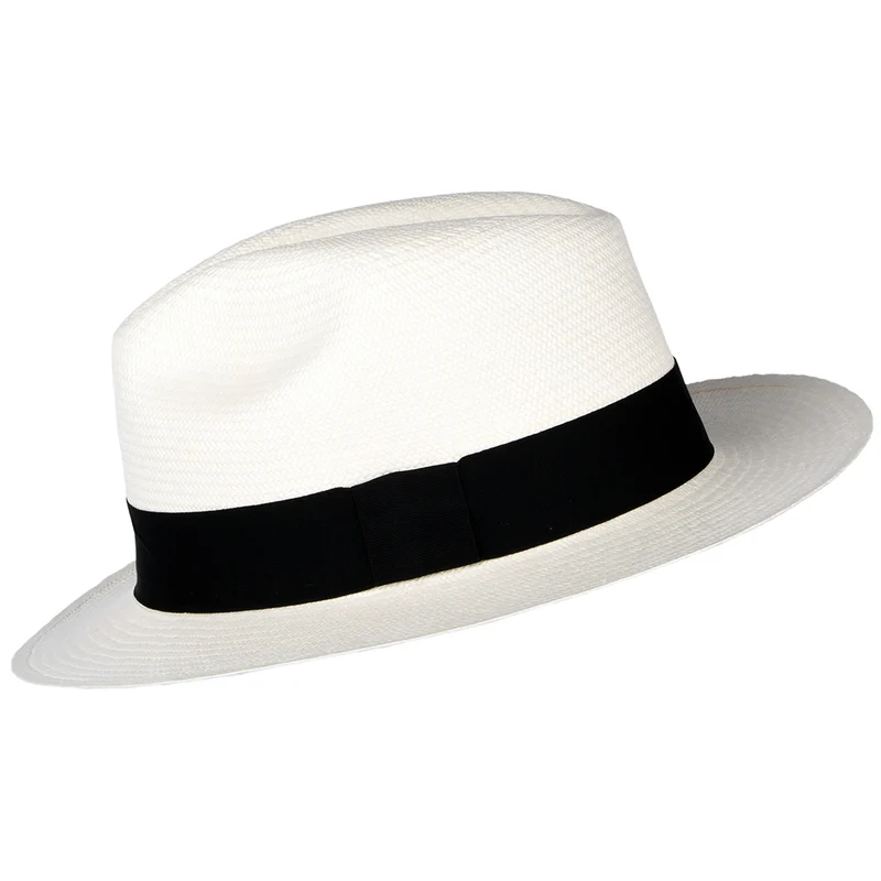 Chapeau Fedora Panama Clasico décoloré JAXON & JAMES