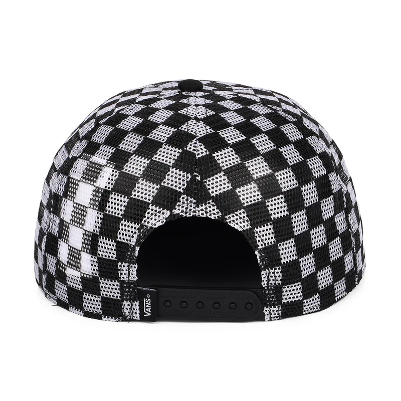 Casquette Trucker en Maille à Carreaux Full Patch noir-blanc VANS