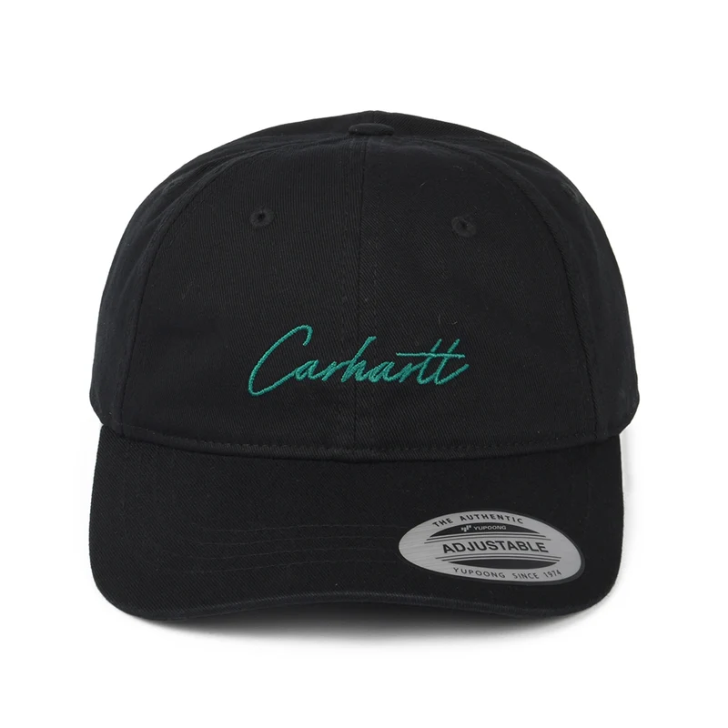 Casquette en Coton Sergé Delray noir CARHARTT WIP