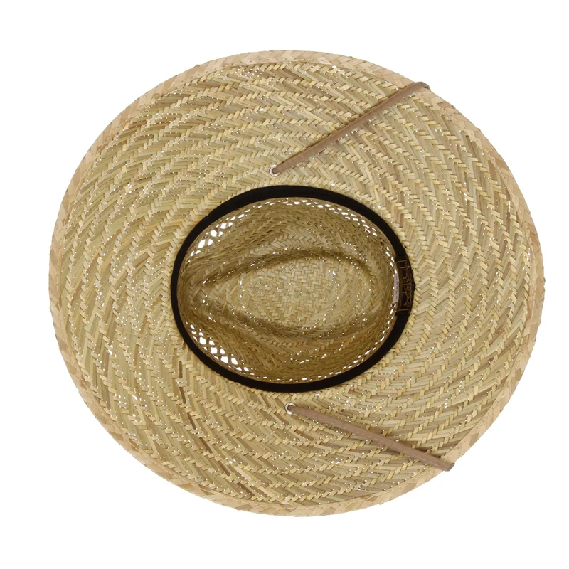 Chapeau Lifeguard en Paille de Jonc naturel-khaki DORFMAN PACIFIC