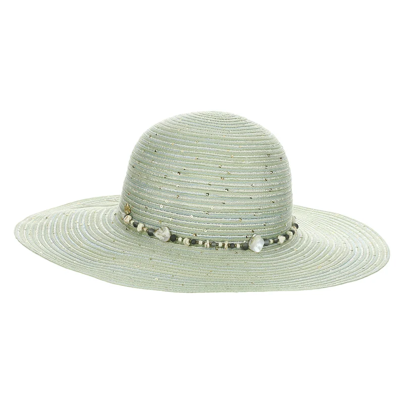 Chapeau Capeline Été Long Jensen sauge CAPPELLI