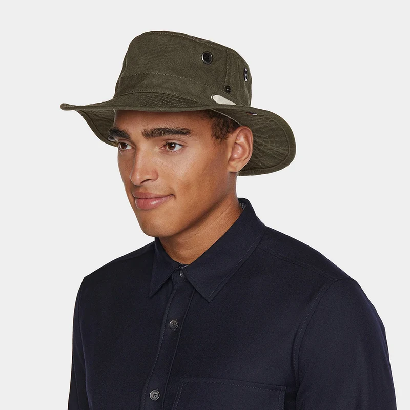 Chapeau Été Pliable T3 Wanderer olive TILLEY
