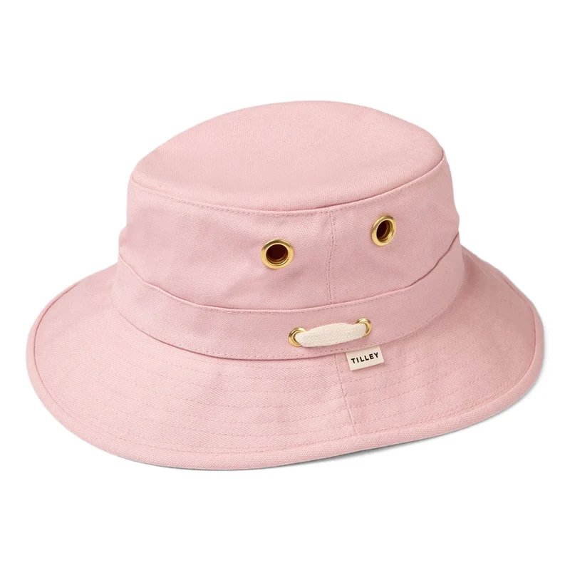 Chapeau Bob en Toile de Coton Iconic T1 rose clair TILLEY