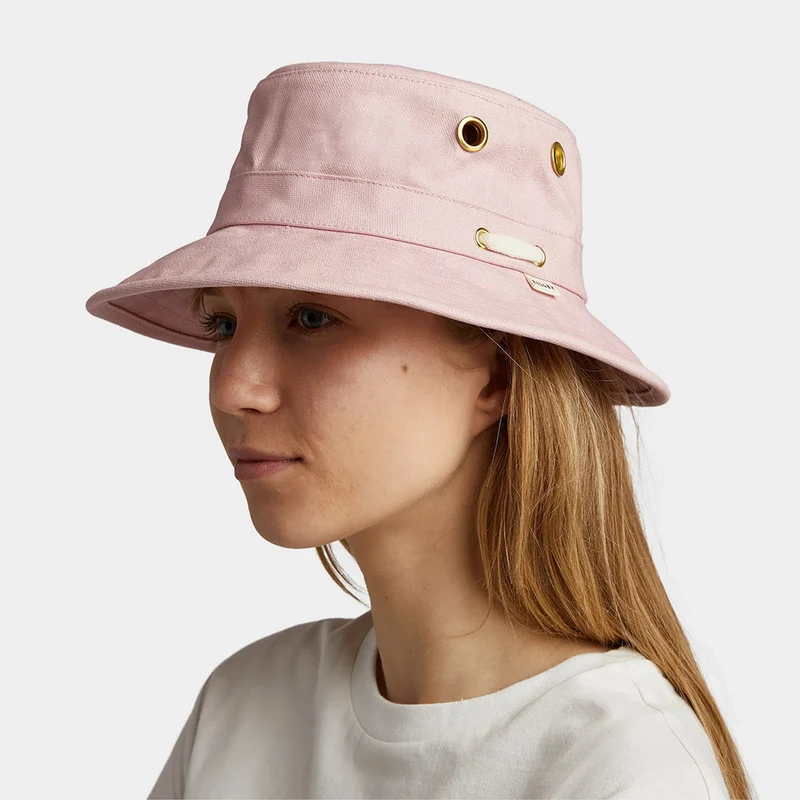 Chapeau Bob en Toile de Coton Iconic T1 rose clair TILLEY