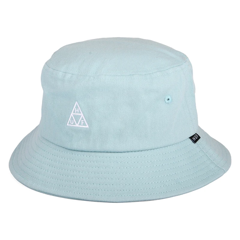 Chapeau Bob Coton Essentials Triple Triangle bleu ciel HUF