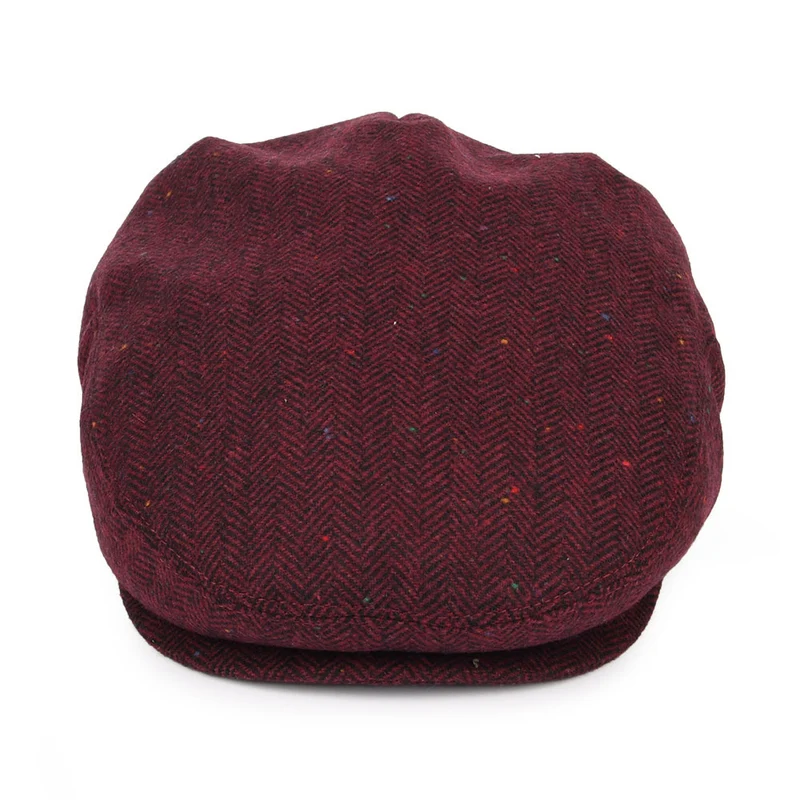 Casquette Plate Hillcrest bordeaux-noir JAXON & JAMES - VENTE EN GROS