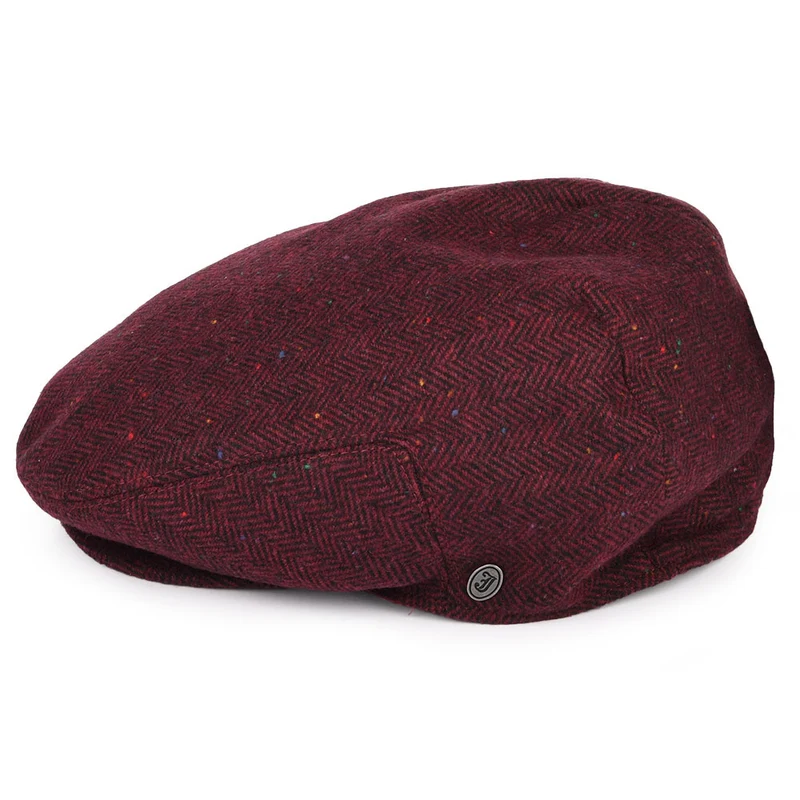 Casquette Plate Hillcrest bordeaux-noir JAXON & JAMES - VENTE EN GROS