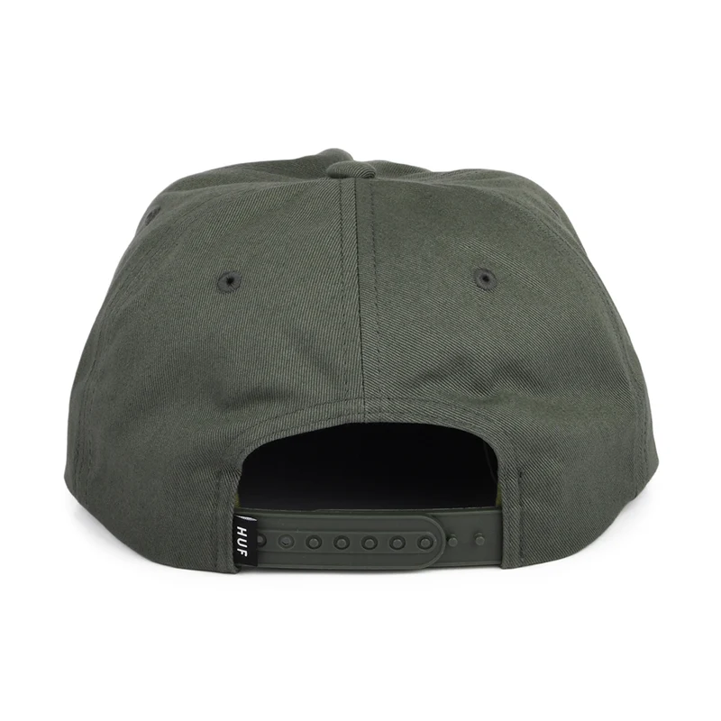 Casquette Snapback Non Structurée Triple Triangle olive HUF