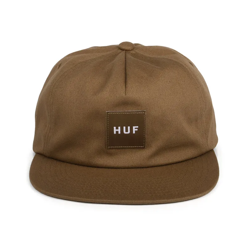 Casquette Snapback Non Structurée Box Logo marron HUF