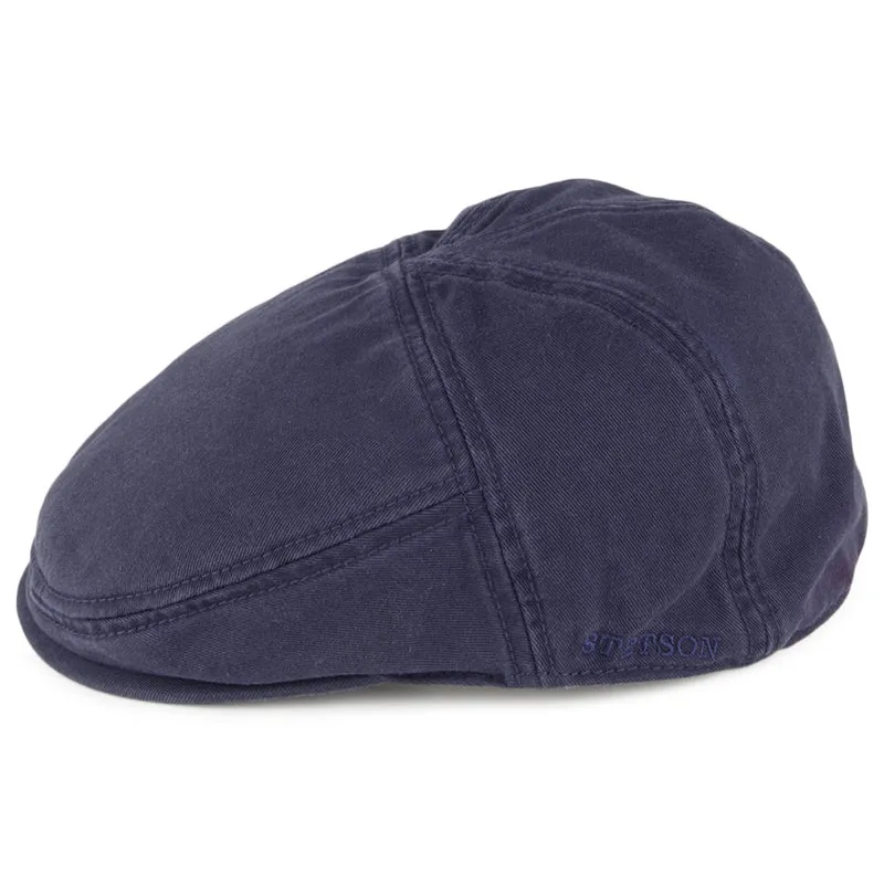 Casquette Plate en Coton Paradise bleu marine STETSON