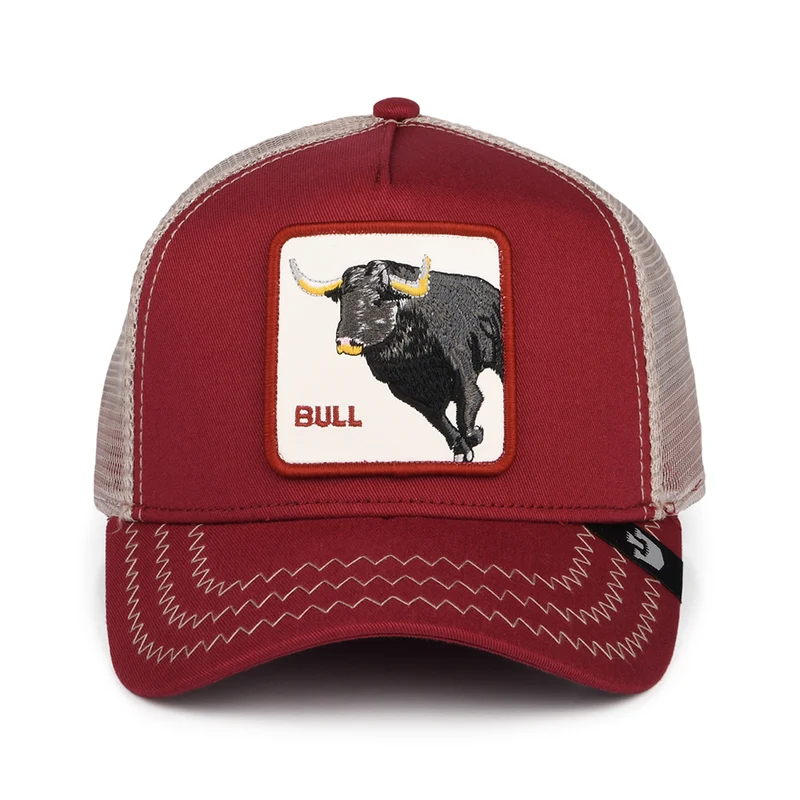 Casquette Trucker Bull rouge GOORIN