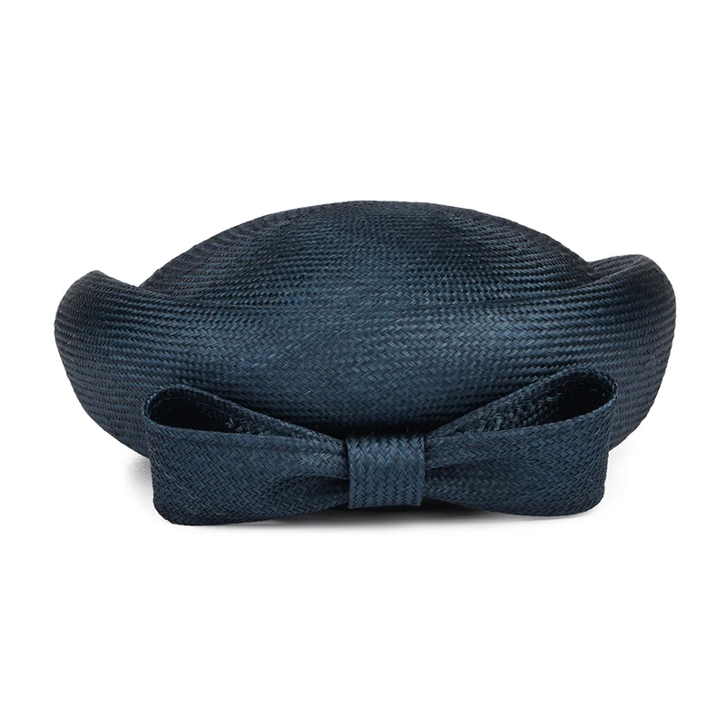 Chapeau Calot en Paille Alexia bleu marine WHITELEY