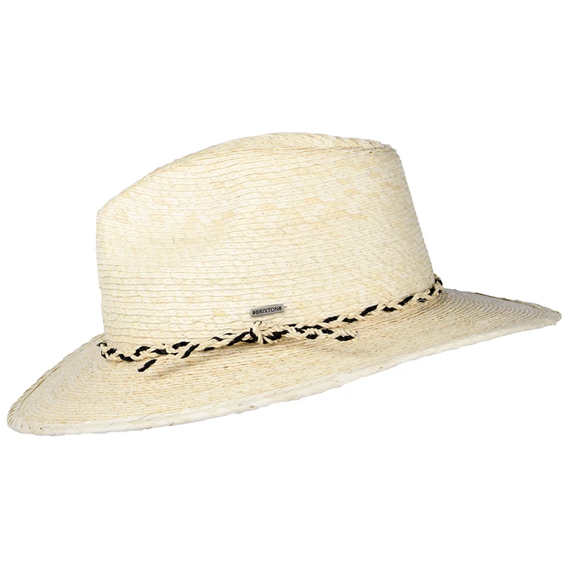 Chapeau Fedora en Paille Messer Western naturel BRIXTON