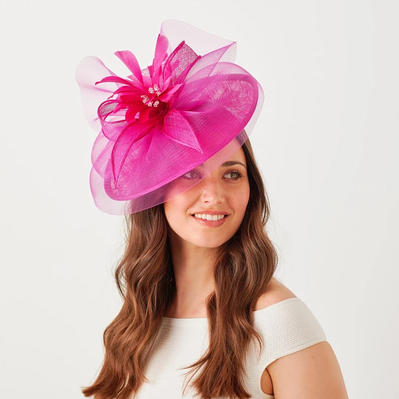 Chapeau Bibi Disque Monique fuchsia FAILSWORTH