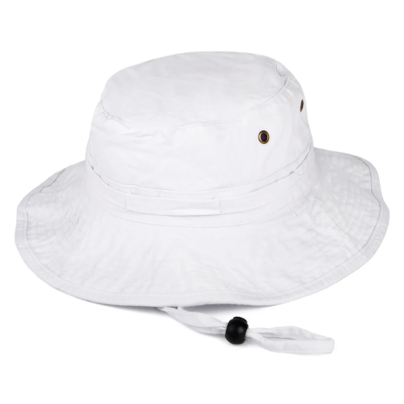 Chapeau Bob Boonie en Coton Pliable blanc JAXON & JAMES