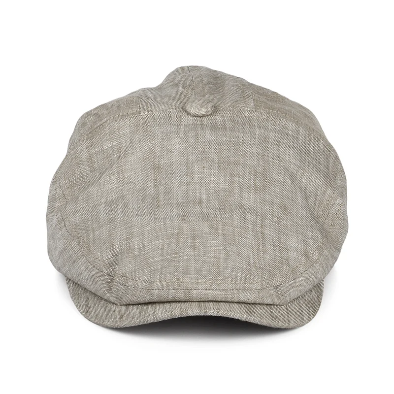 Casquette Plate en Lin Will Kimmel marron clair GOORIN
