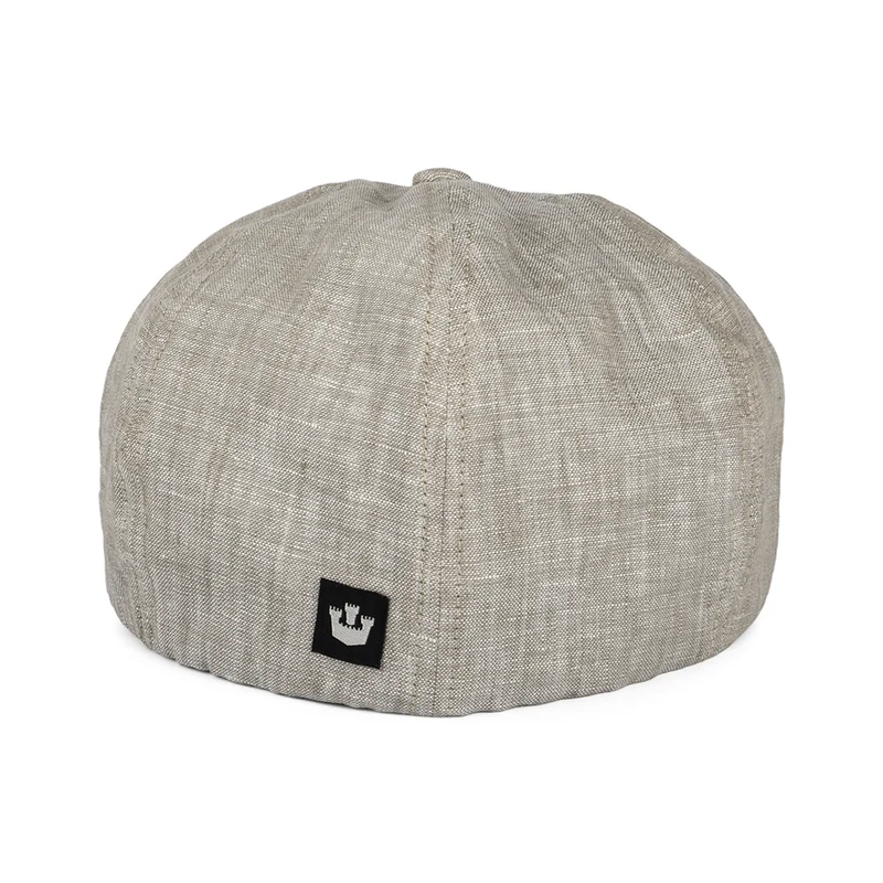 Casquette Plate en Lin Will Kimmel marron clair GOORIN