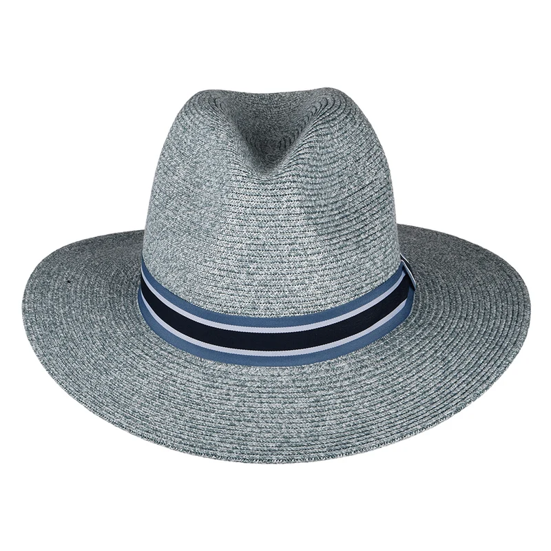 Chapeau Fedora en Paille Toyo Antigua bleu FAILSWORTH