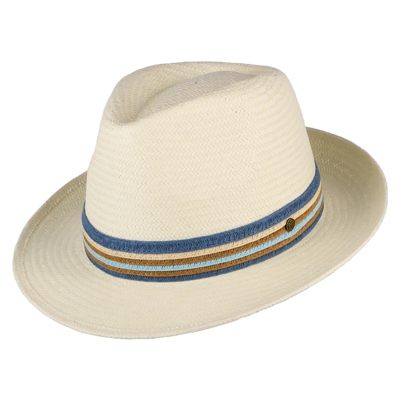 Chapeau Fedora en Paille Toyo Monaco décoloré FAILSWORTH