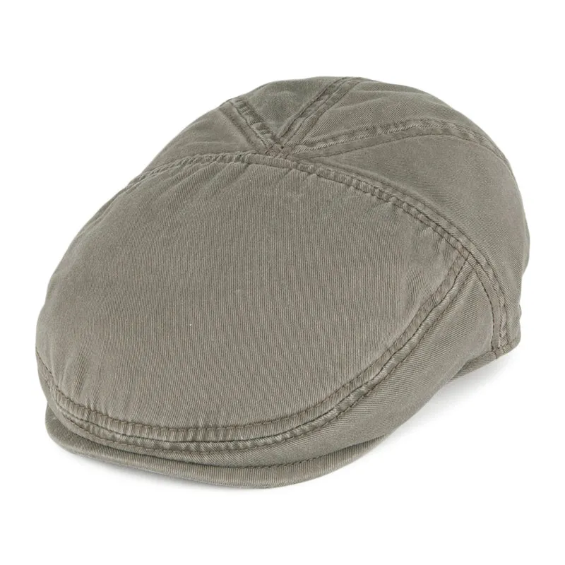 Casquette Plate en Coton Paradise olive STETSON