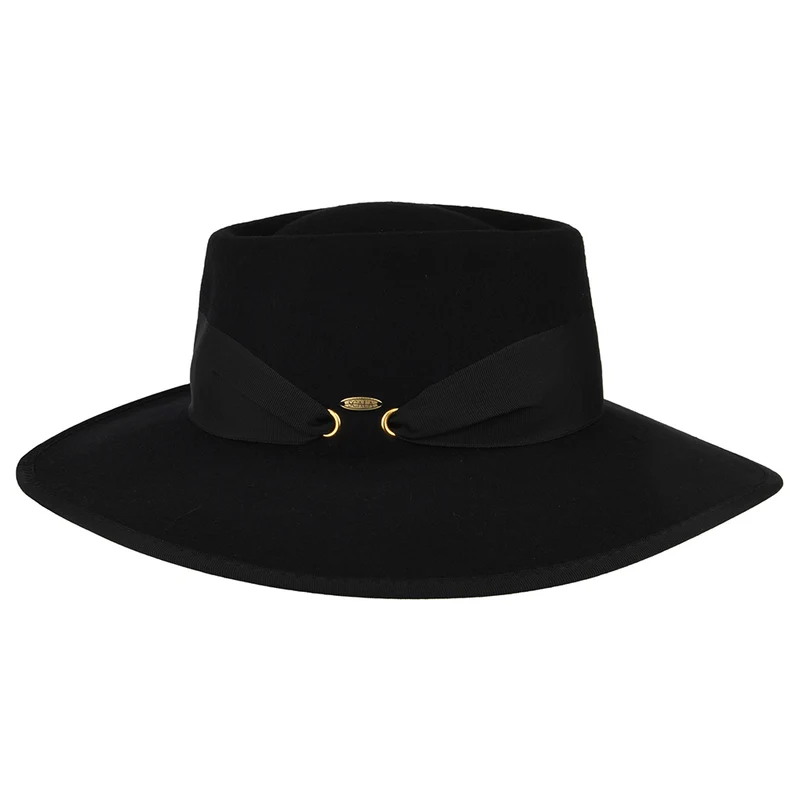 Chapeau Gaucho en Laine Feutrée noir SCALA