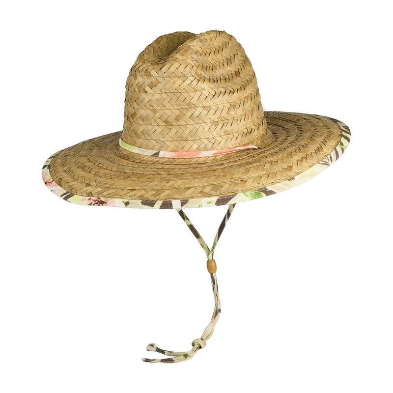 Chapeau Lifeguard en Paille de Palmier Montane naturel DORFMAN PACIFIC