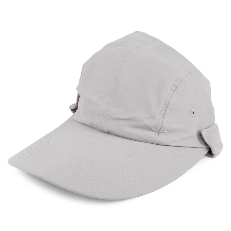 Casquette Saharienne à Rabat Amovible gris DORFMAN PACIFIC