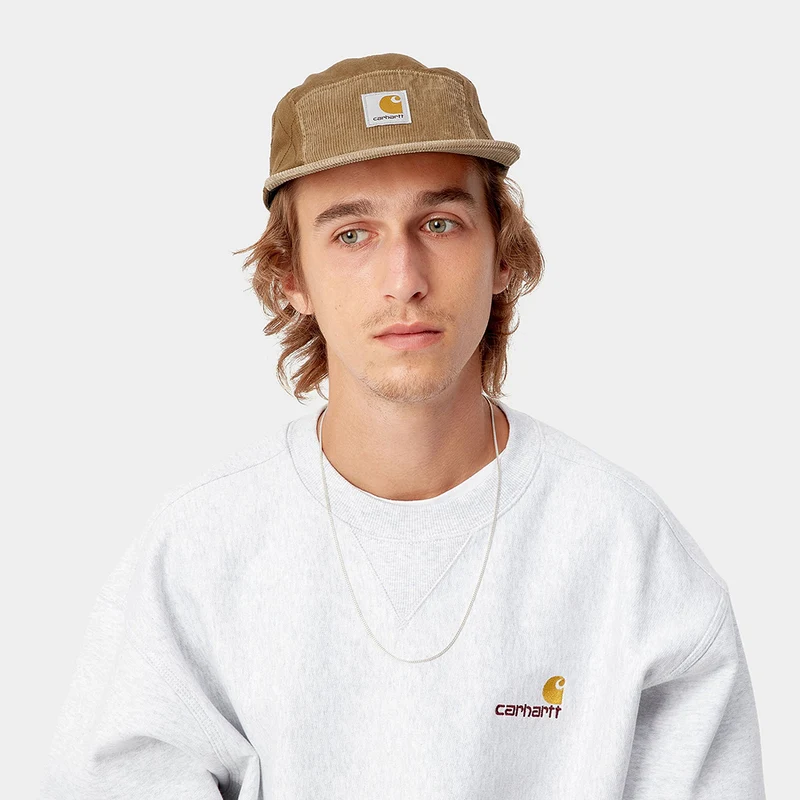 Casquette 5 Panel en Coton Bio Kirby marron CARHARTT WIP