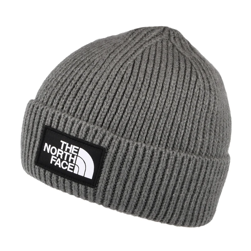Bonnet Marin à Revers TNF Logo Box gris moyen THE NORTH FACE