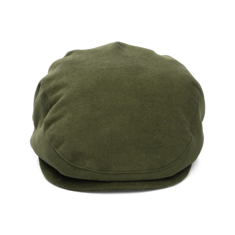 Casquette Plate en Moleskine Imperméable olive FAILSWORTH