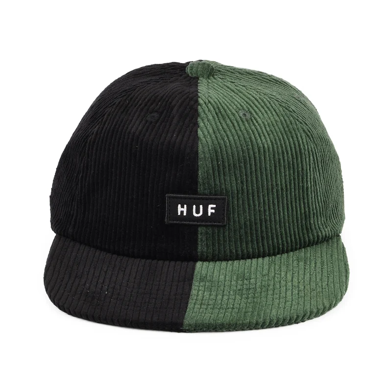 Casquette en Velours Côtelé Bicolore Marina forêt HUF