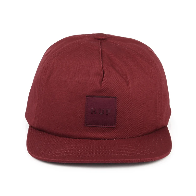 Casquette Snapback Non Structurée Box Logo vin HUF