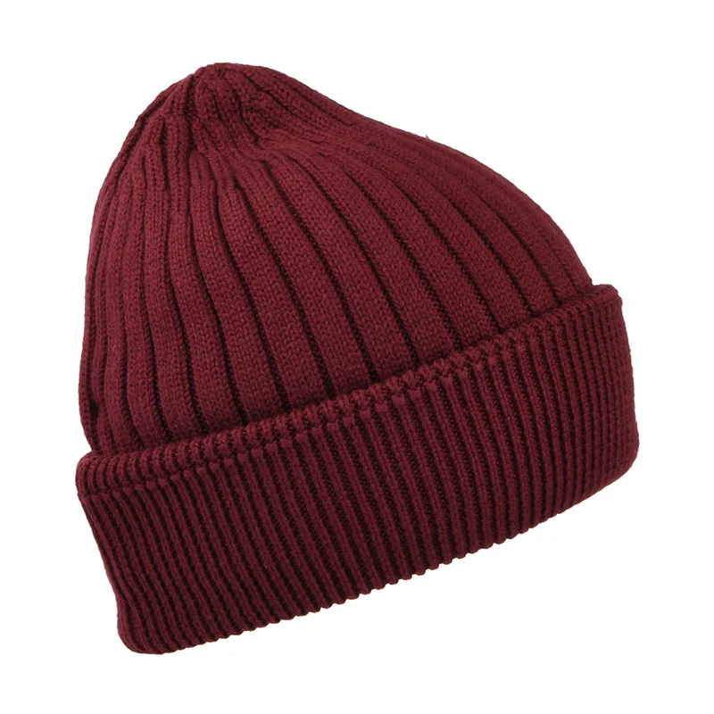 Bonnet Côtelé TJW Flag bordeaux TOMMY HILFIGER