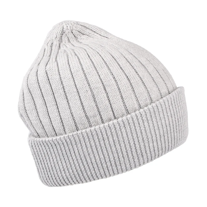 Bonnet Côtelé TJW Flag gris clair TOMMY HILFIGER