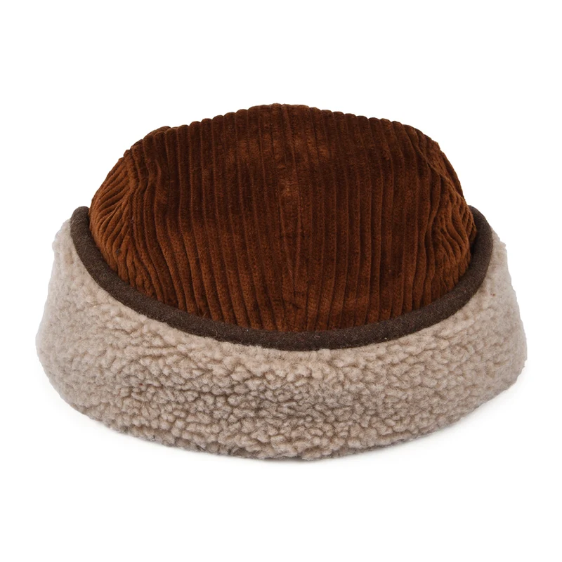 Casquette 5 Panel en Velours Côtelé Avec Protège-Oreilles Rayner rouille BARTS