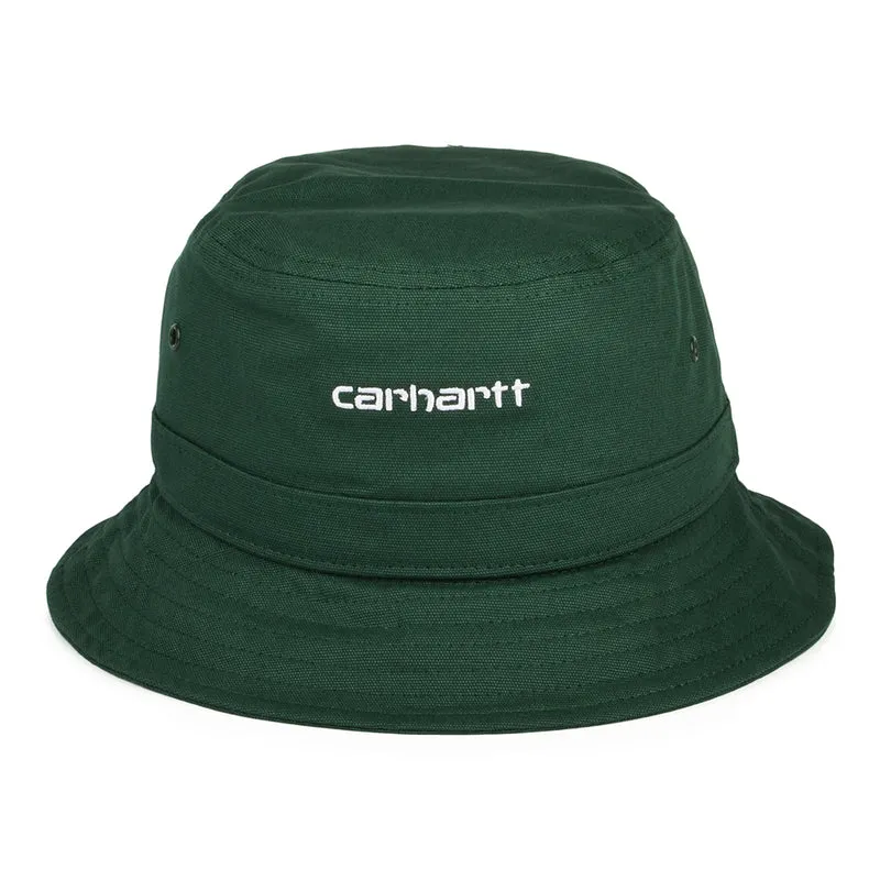 Chapeau Bob en Toile de Coton Script forêt CARHARTT WIP
