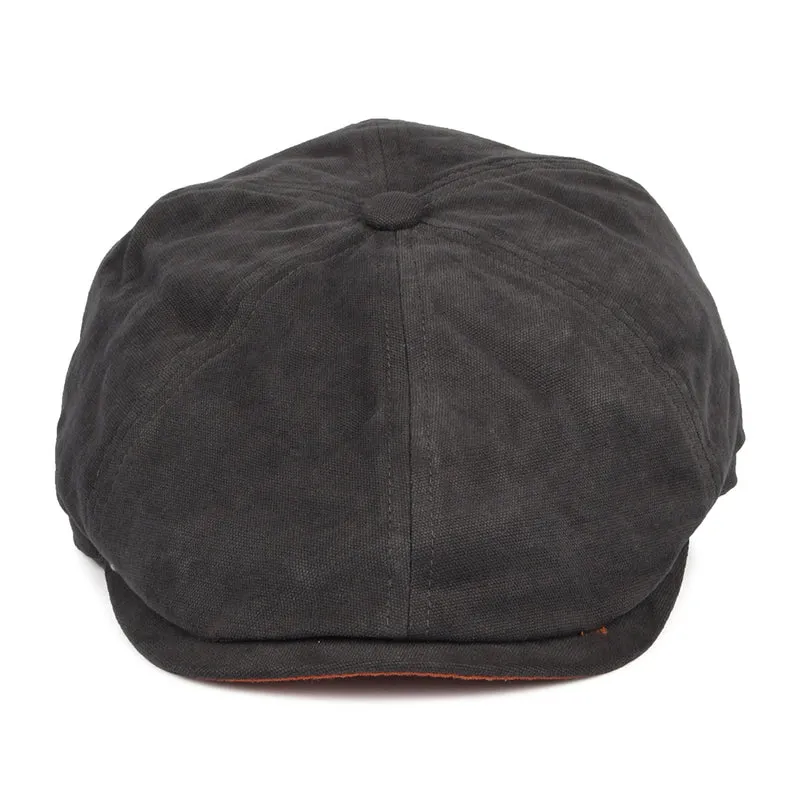 Casquette Gavroche en Toile de Coton Hudson gris anthracite-argile FAILSWORTH