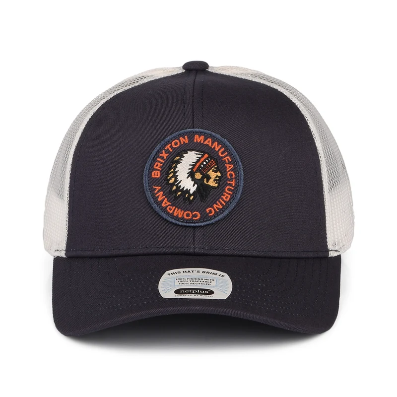 Casquette Trucker Rival Stamp NetPlus MP bleu marine délavé-blanc cassé BRIXTON