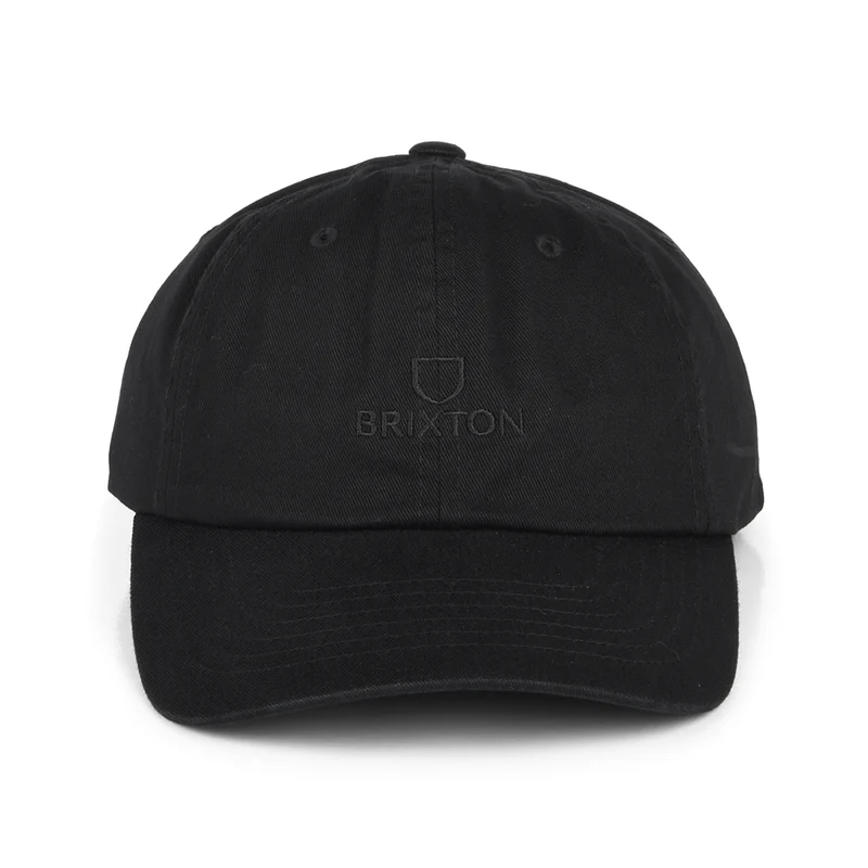 Casquette en Coton Alpha LP noir délavé BRIXTON